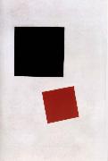 Kasimir Malevich Black Square and Red Square oil